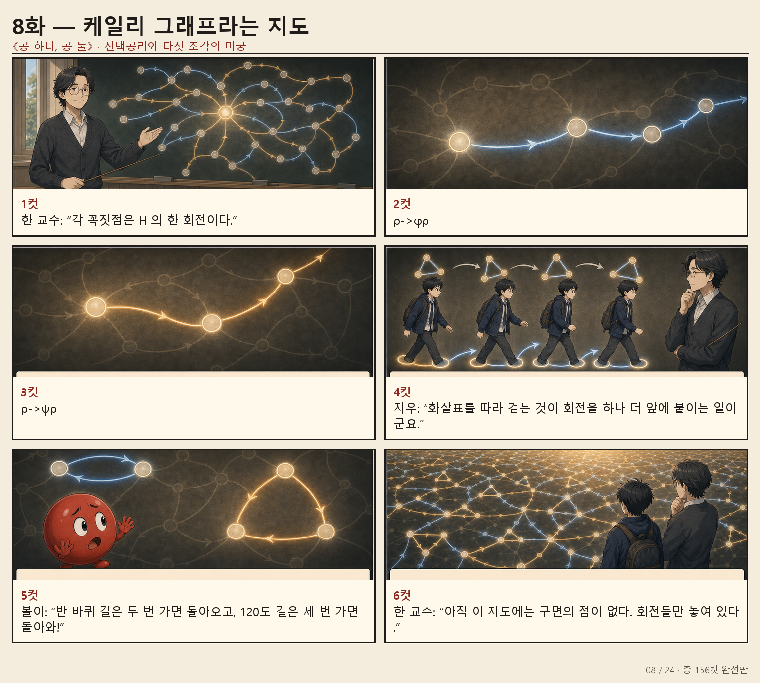 8화 케일리 그래프라는 지도 만화 페이지