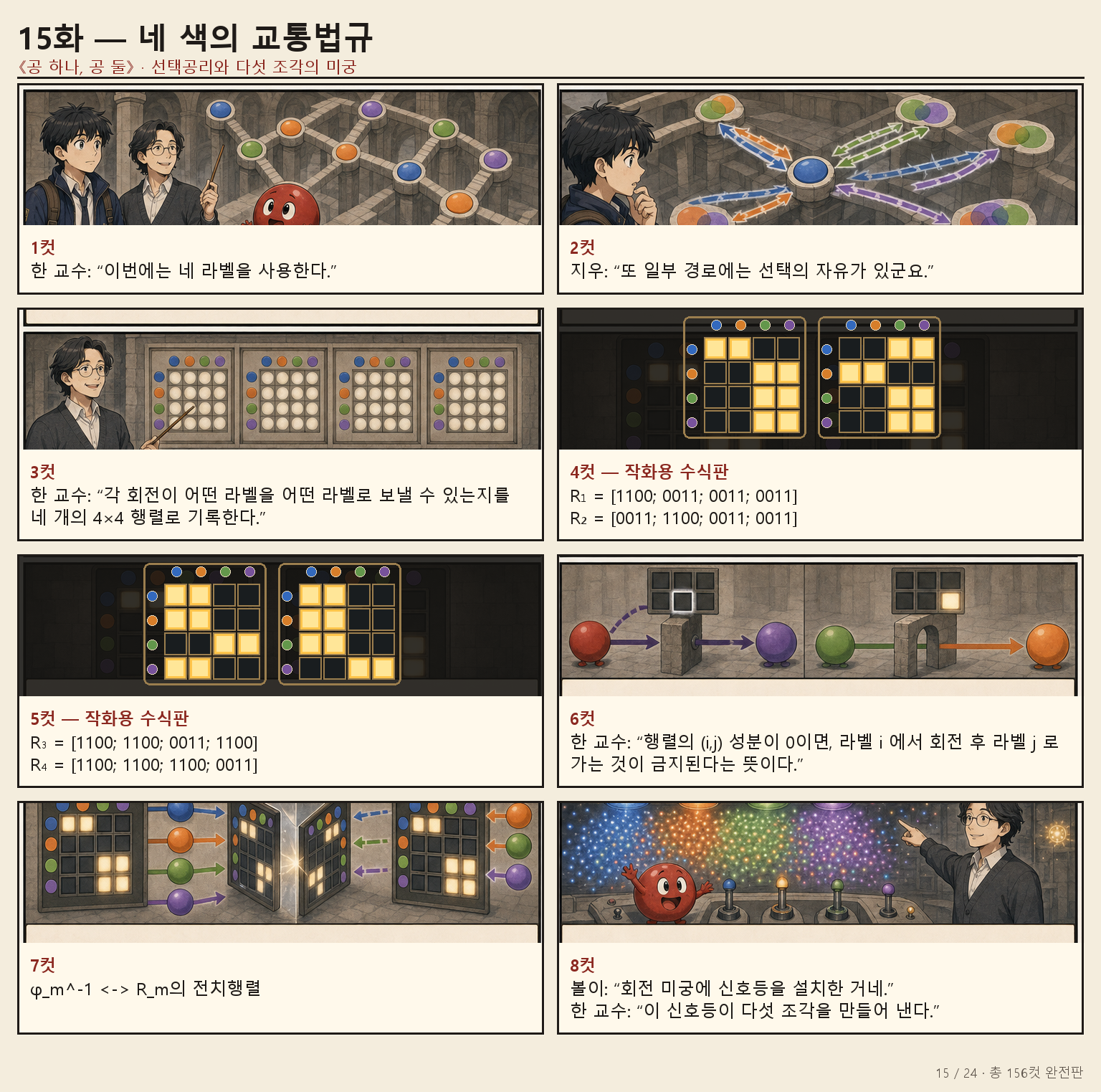 15화 네 색의 교통법규 만화 페이지