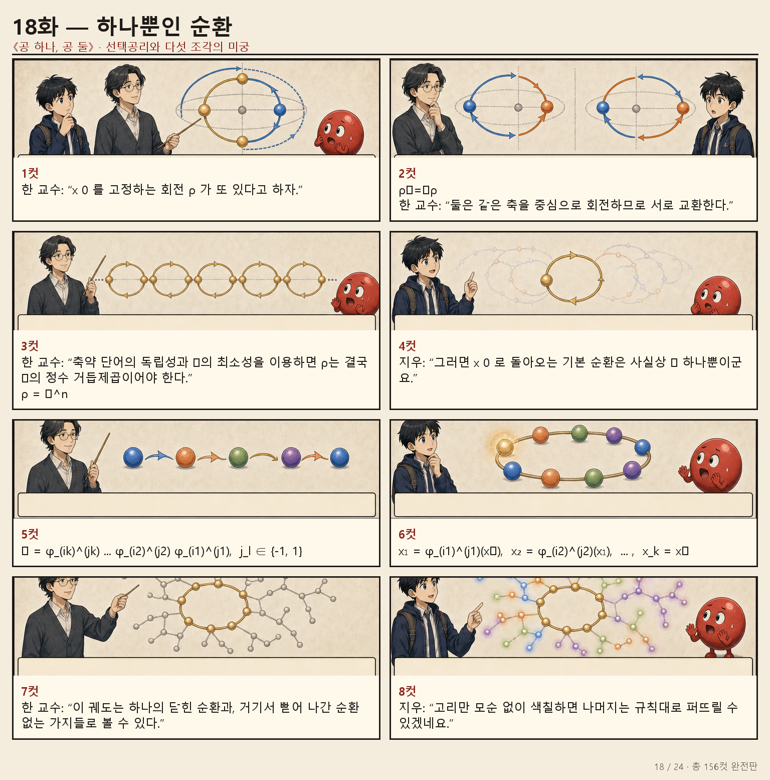 18화 하나뿐인 순환 만화 페이지