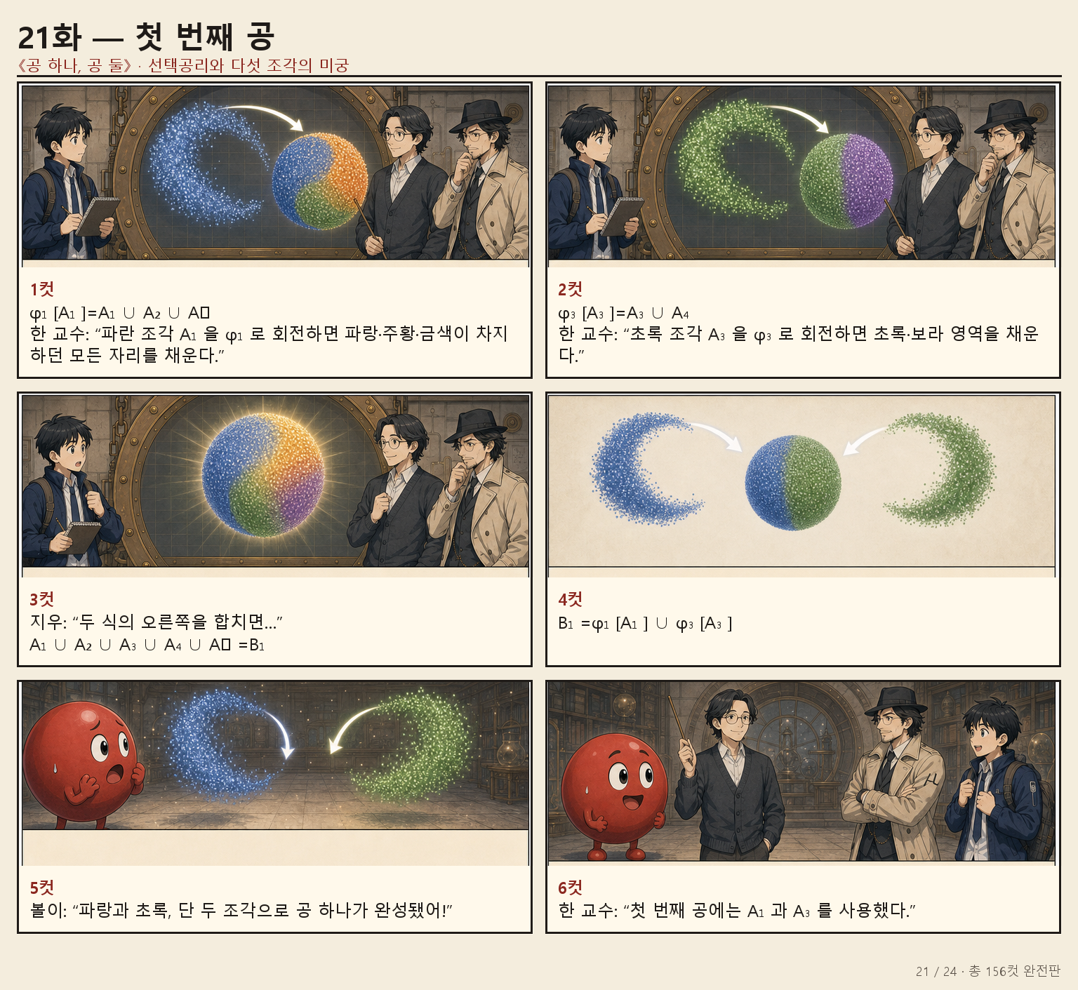21화 첫 번째 공 만화 페이지