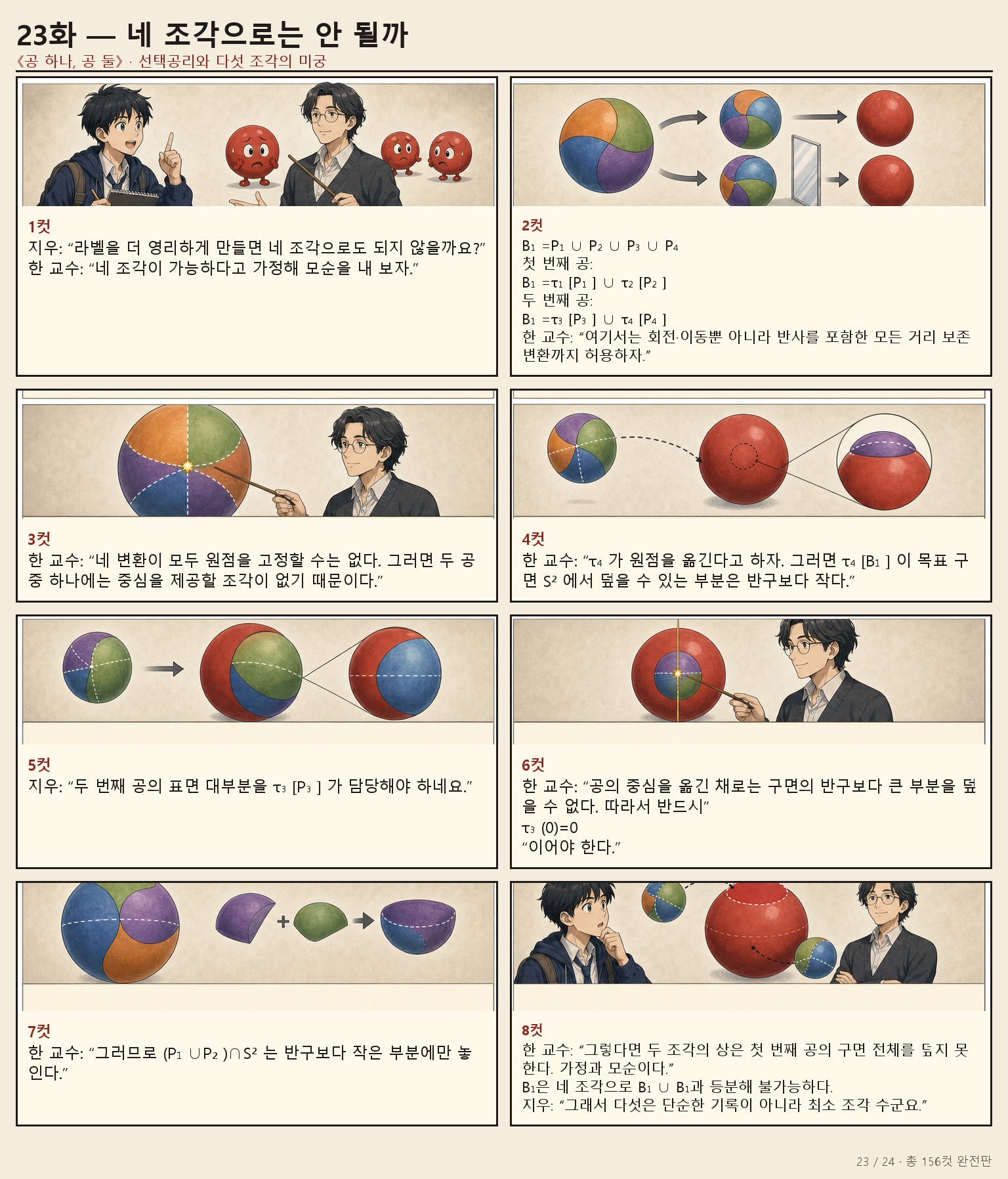 23화 네 조각으로는 안 될까 만화 페이지